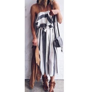 Boho Navy Stripe Matching Set